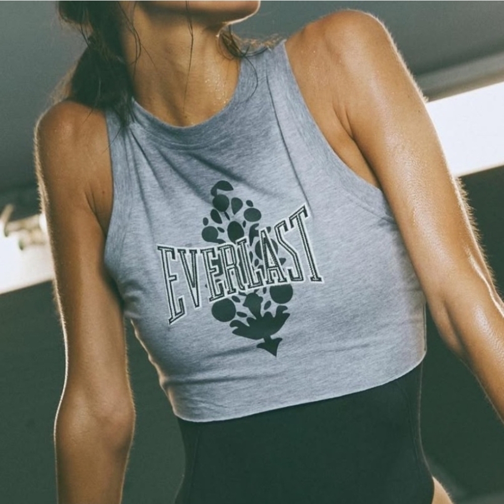 Everlast Light Gray Women's Crop Top